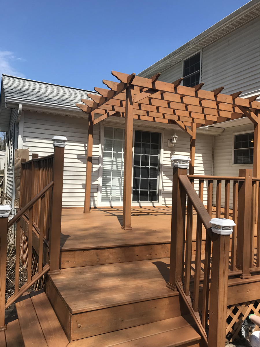 Residential deck painting after certapro painters